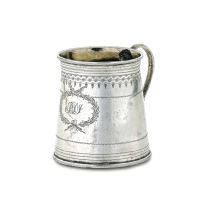 A Cape silver christening mug, Lawrence Holme Twentyman, first half 19th century