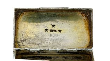 A Cape silver snuff box, Marthinus Lourens Smith, second half 18th/early 19th century