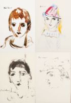 Carl Büchner; Four Portraits of Boys