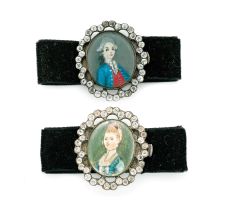 Two portrait miniatures, early 19th century and 20th century