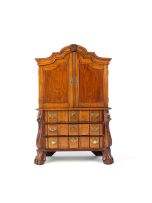 A Cape stinkwood, teak and yellowwood armoire, late 19th/early 20th century