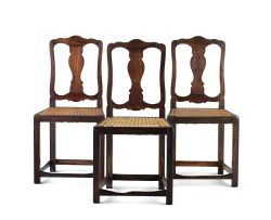 Three Cape Queen Anne style stinkwood side chairs, 19th century