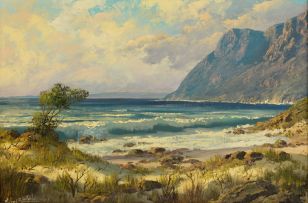 Michael Albertyn; Seascape with Mountain