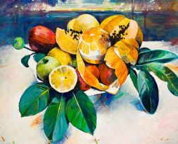 Louis van Heerden; Still Life with Fruit