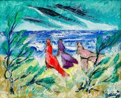Johannes Meintjes; Indian Women on the Beach