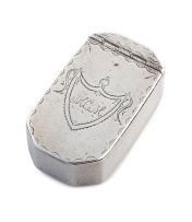 A Cape silver snuff box, apparently unmarked, early 19th century