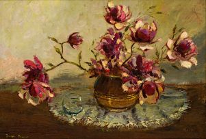 Adriaan Boshoff; Still Life with Magnolias