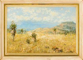 Alan Wolton; Landscape with Aloes