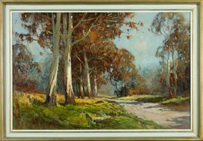 Titta Fasciotti; A Country Road with Bluegums
