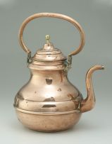 A French copper kettle, late 19th/early 20th century