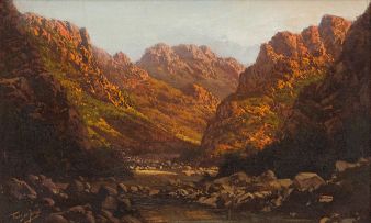 Tinus de Jongh; Valley Landscape