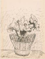 Eugene Labuschagne; Flowers in a Basket