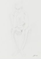 Eugene Labuschagne; Pensive Seated Nude