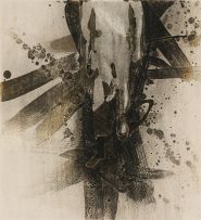 Louis Olivier; Abstract Composition with Figure, four