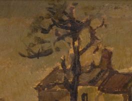 Gregoire Boonzaier; Houses and Two Trees