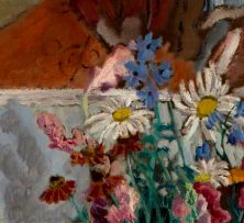 Enslin du Plessis; Flowers and a Buddha