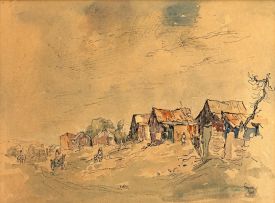 Gregoire Boonzaier; Donkey Carts and Dwellings