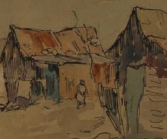 Gregoire Boonzaier; Donkey Carts and Dwellings