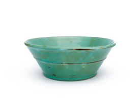 A Linn Ware turquoise-glazed bowl