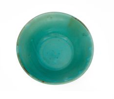 A Linn Ware turquoise-glazed bowl