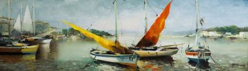 Christian Jereczek; Boats at Anchor
