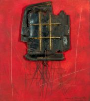 Hannes Harrs; Abstract on Red