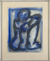 Frans Claerhout; Seated Figure in Blue