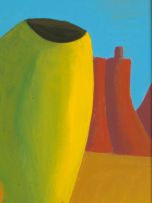 Nicolaas Maritz; Two Vases with Table Mountain