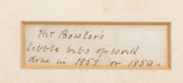 Thomas Bowler; Mr Bowler's little bits of work done in 1857 or 1859