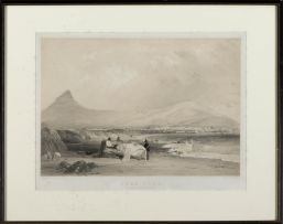 Thomas Bowler; Cape Town, on the Beach near the Military Hospital; Cape Town, near the Amsterdam Battery; Cape Town from Tamboer's Kloof, Lions Hill; and Roman Catholic Church of St Mary of the Flight into Egypt, Cape of Good Hope, Erected 1851