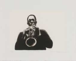 Sam Nhlengethwa; John Coltrane