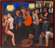 Karl Gietl; People In A Bar