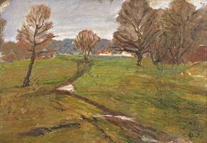 Pranas Domsaitis; Landscape, Cropiens