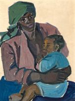 Maggie Laubser; Woman and Child