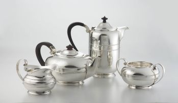 A silver tea set, James Dixon & Sons, Sheffield, 1935 - 1937