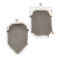 A silver chain mail purse, with import marks for London 1907, .925 standard