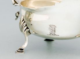 A pair of Victorian silver sauce boats, Rowlands & Frazer, London, 1895