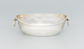 A German silver-pierced basket, E. L. Vietor, Darmstadt, 800 standard