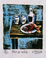 Peter Clarke; Red Apples; Fish and Wine, two