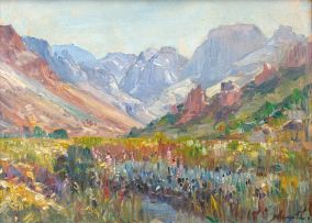 Hugo Naudé; Mountainous Landscape