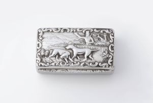 A William IV silver snuff box, Thomas Shaw, Birmingham, 1830