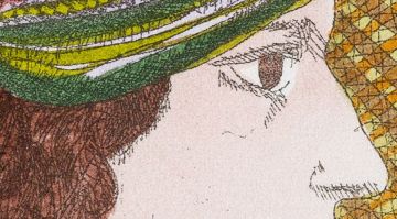 Pieter van der Westhuizen; Profile of a Girl in a Green Hat