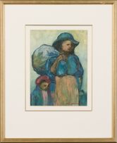 Amos Langdown; Woman and Child