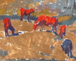 Francois Roux; Cows Grazing