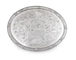 A George III silver tray, John Crouch I & Thomas Hannam, London, 1778