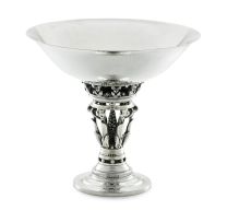 A Georg Jensen silver pedestal bowl, designed by Johan Rohde, 1930s