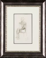 Johannes Meintjes; Seated Male Nude