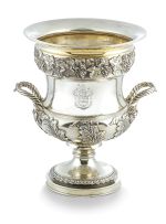 A George V silver two-handled wine cooler, Harman & Co, London, 1931
