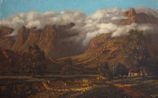 Tinus de Jongh; Cloud Blanket over Mountainous Landscape