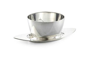 A Danish sterling silver tray and bowl, Hans Hansen, 1954